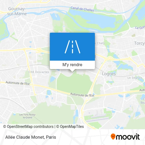 Allée Claude Monet plan
