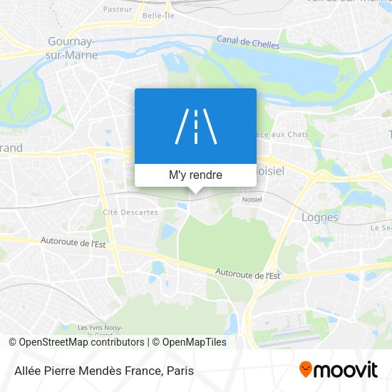 Allée Pierre Mendès France plan