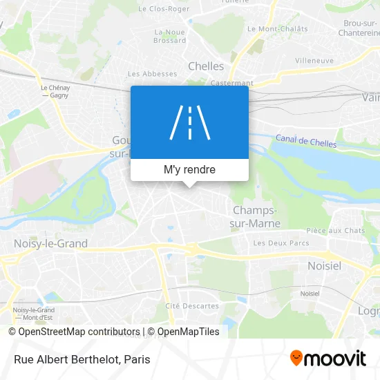 Rue Albert Berthelot plan
