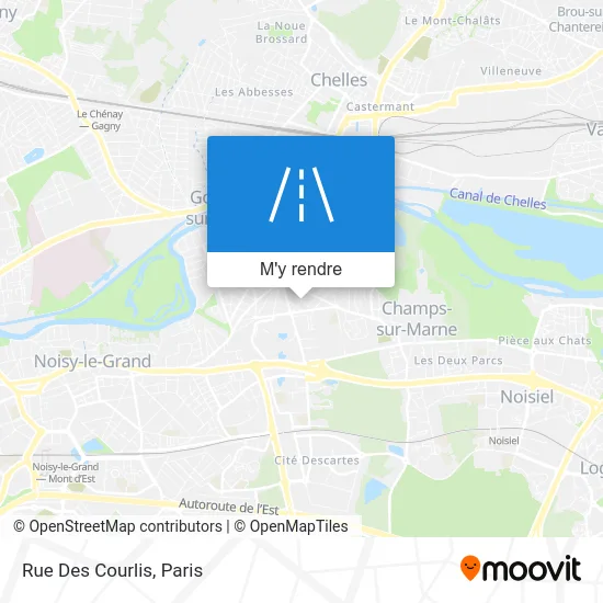 Rue Des Courlis plan