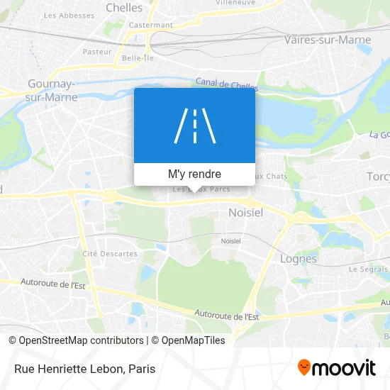 Rue Henriette Lebon plan