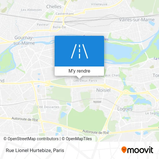 Rue Lionel Hurtebize plan