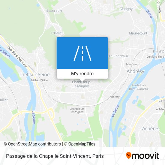 Passage de la Chapelle Saint-Vincent plan