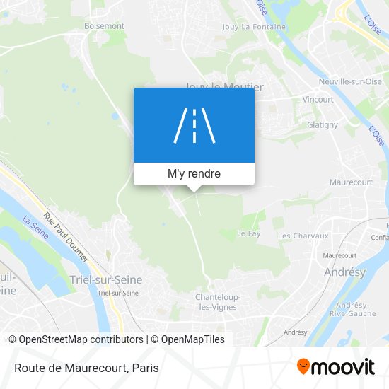 Route de Maurecourt plan
