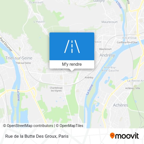 Rue de la Butte Des Groux plan