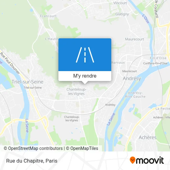 Rue du Chapitre plan