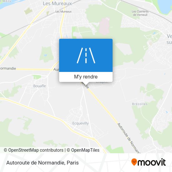 Autoroute de Normandie plan