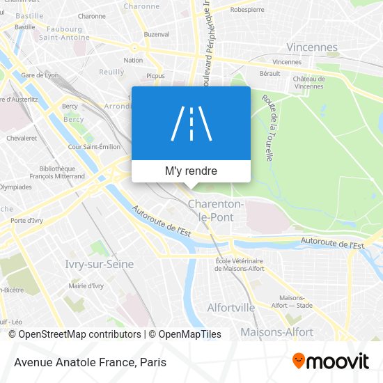 Avenue Anatole France plan