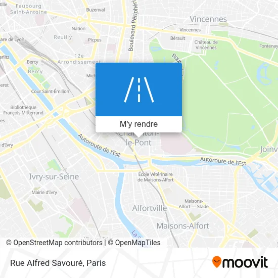 Rue Alfred Savouré plan