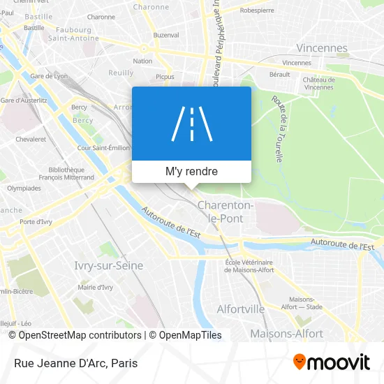 Rue Jeanne D'Arc plan