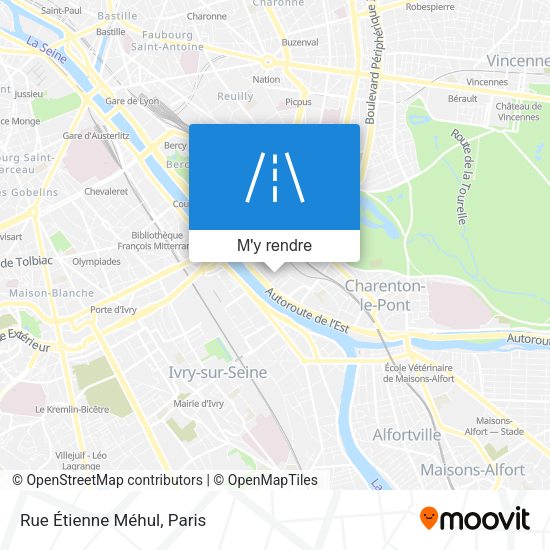 Rue Étienne Méhul plan