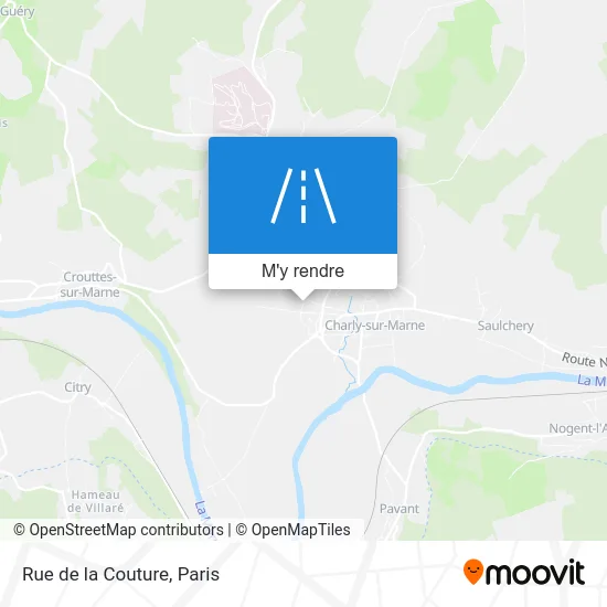 Rue de la Couture plan