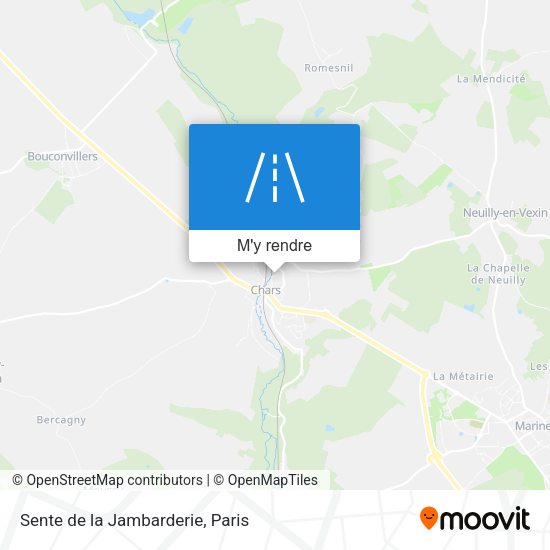 Sente de la Jambarderie plan