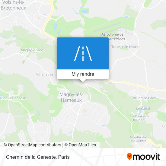 Chemin de la Geneste plan