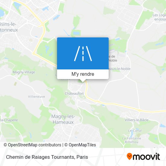 Chemin de Raiages Tournants plan