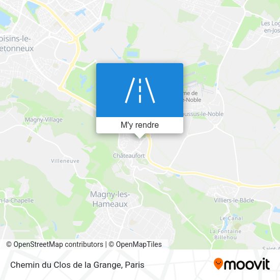 Chemin du Clos de la Grange plan