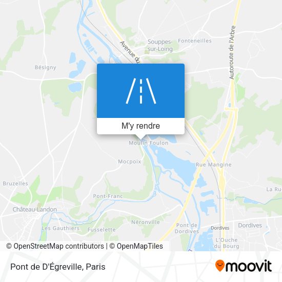 Pont de D'Égreville plan