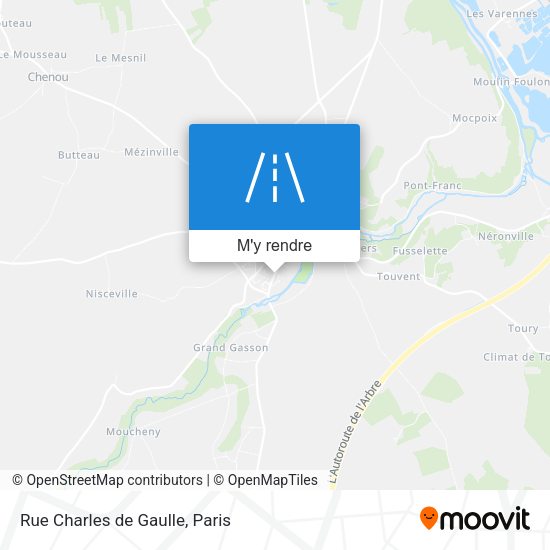 Rue Charles de Gaulle plan
