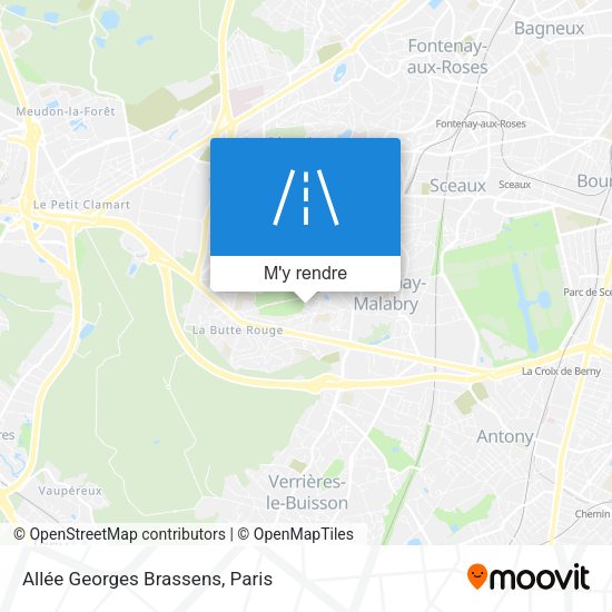 Allée Georges Brassens plan