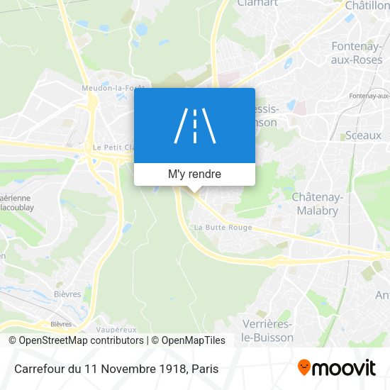 Carrefour du 11 Novembre 1918 plan