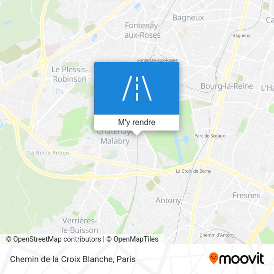 Chemin de la Croix Blanche plan
