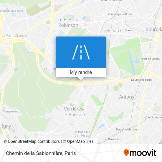 Chemin de la Sablonnière plan