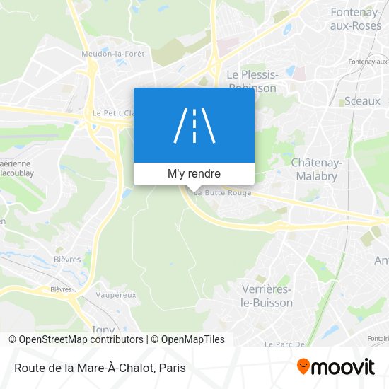 Route de la Mare-À-Chalot plan