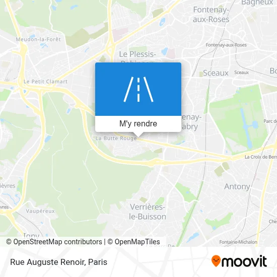 Rue Auguste Renoir plan