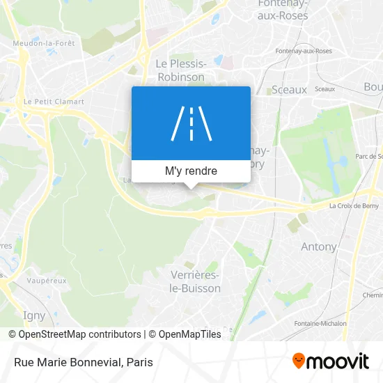 Rue Marie Bonnevial plan