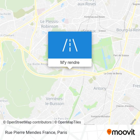 Rue Pierre Mendes France plan