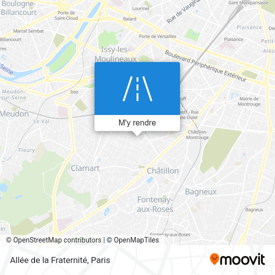 Allée de la Fraternité plan