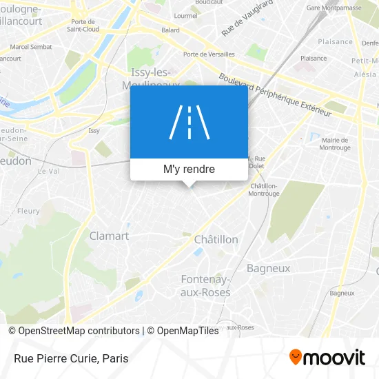 Rue Pierre Curie plan