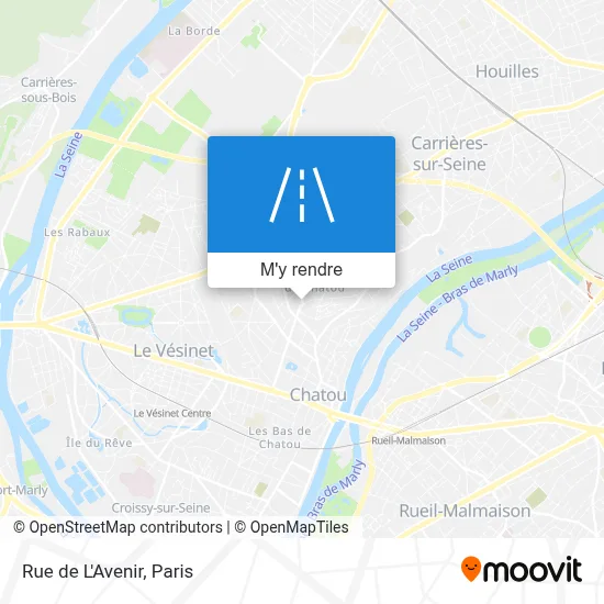 Rue de L'Avenir plan