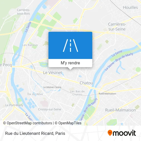 Rue du Lieutenant Ricard plan