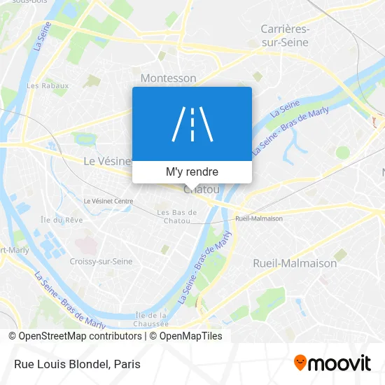 Rue Louis Blondel plan