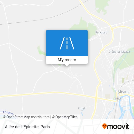 Allée de L'Épinette plan