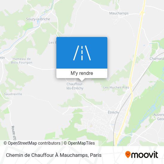 Chemin de Chauffour À Mauchamps plan
