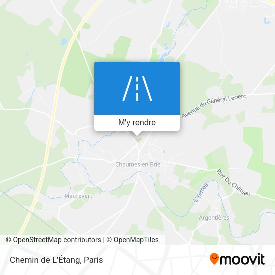 Chemin de L'Étang plan