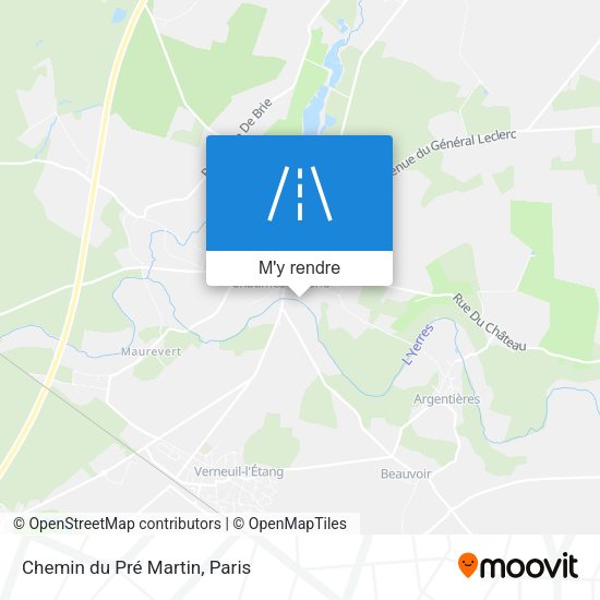 Chemin du Pré Martin plan