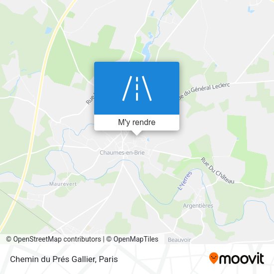 Chemin du Prés Gallier plan