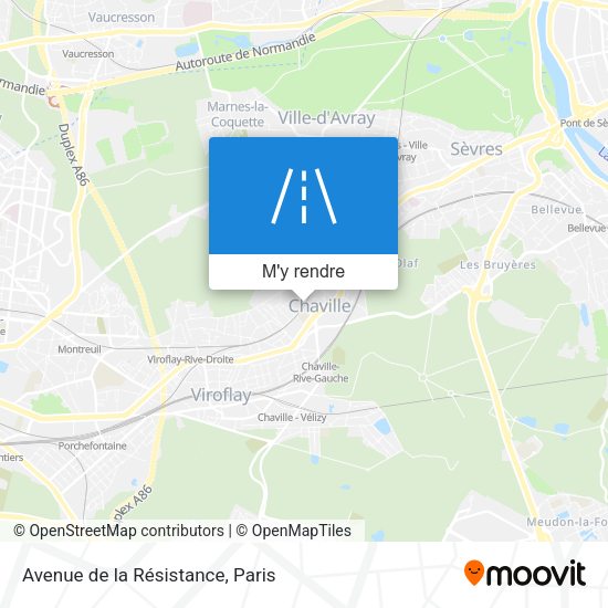 Avenue de la Résistance plan