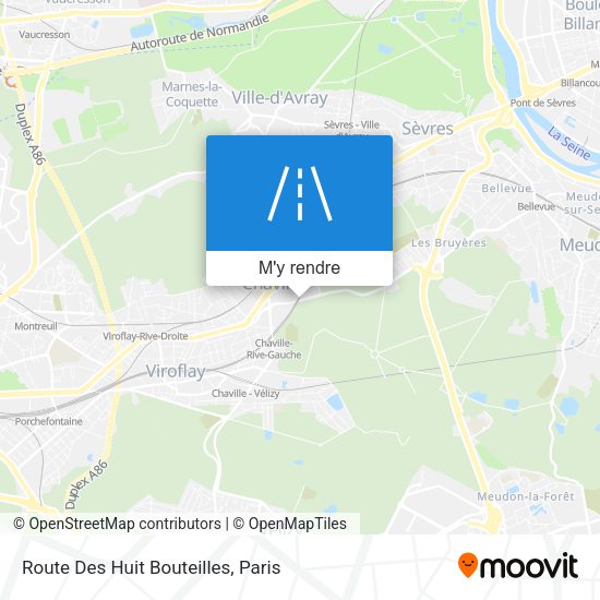 Route Des Huit Bouteilles plan