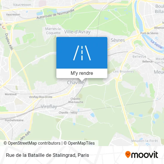 Rue de la Bataille de Stalingrad plan
