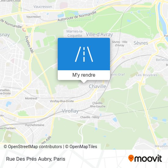 Rue Des Prés Aubry plan
