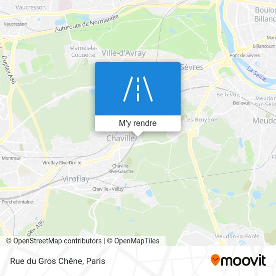 Rue du Gros Chêne plan