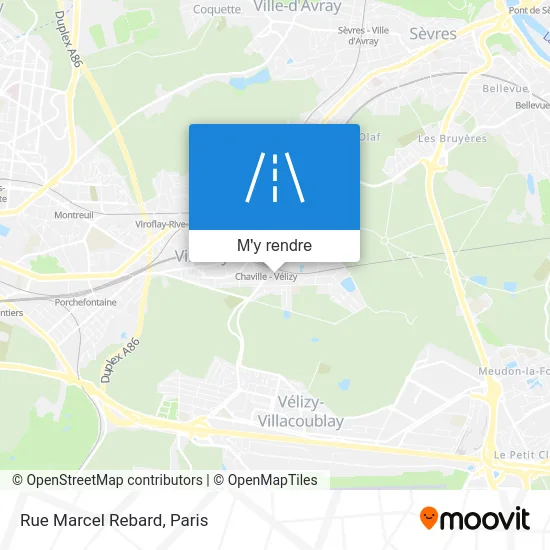 Rue Marcel Rebard plan