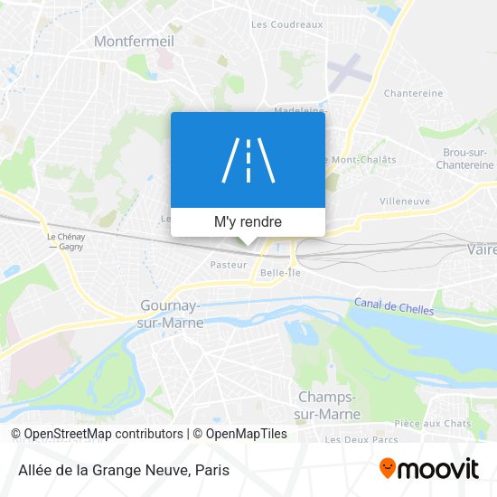 Allée de la Grange Neuve plan