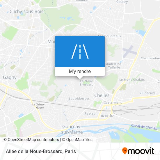 Allée de la Noue-Brossard plan