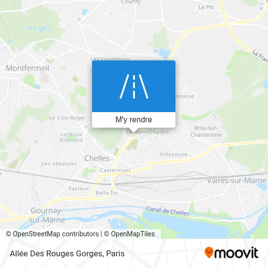 Allée Des Rouges Gorges plan