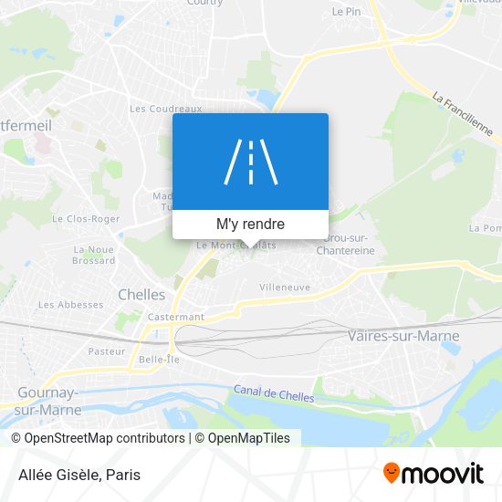 Allée Gisèle plan